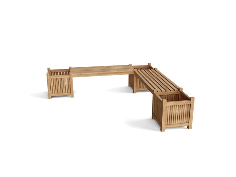 Teak Planter Bench